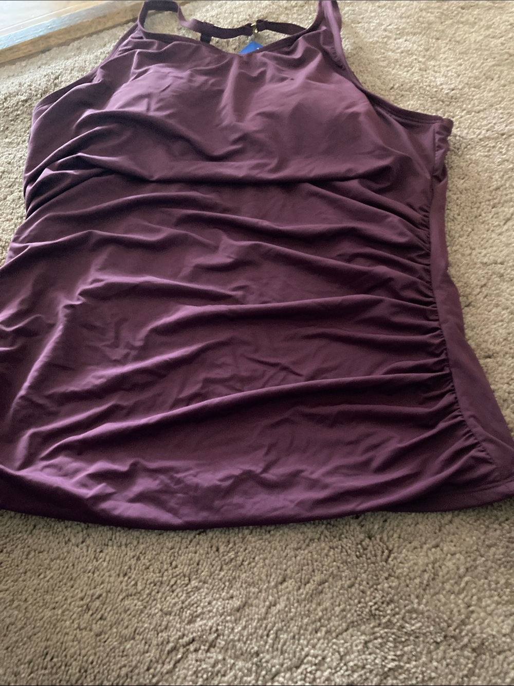 Hilor plum woman’s swim top brand new size12